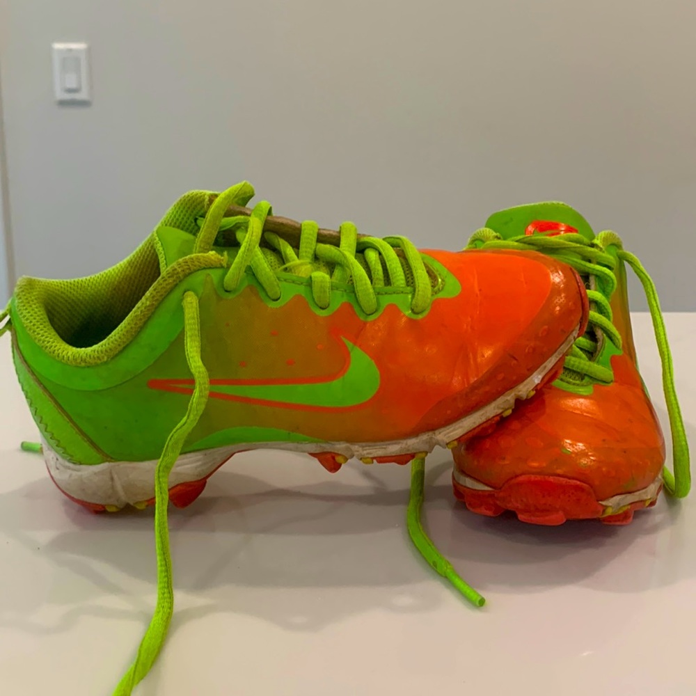 Nike Kids Sneakers - Orange and Green